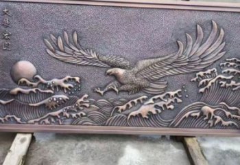 合川老鷹浮雕訂做，景區雕塑，鍛銅動物浮雕定價