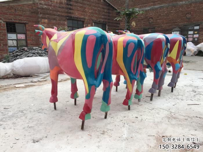 城市小牛雕塑,音樂擺件,噴砂工藝