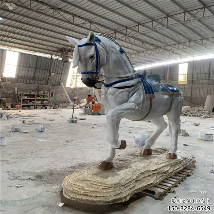 操場戰馬雕塑,公園題材,動物主題